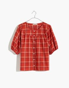 NWT Madewell Prose Shirt in Plaid